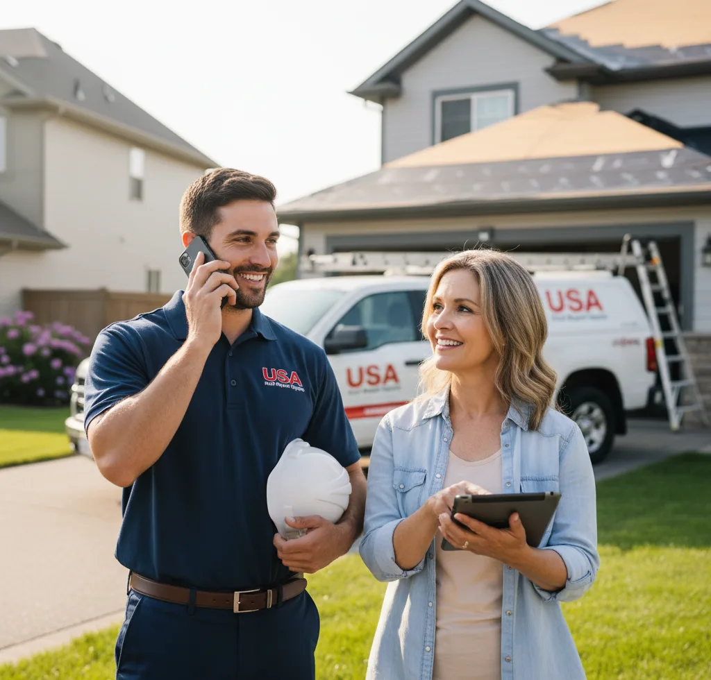 USA Roof Repair Experts customer support in Cuero